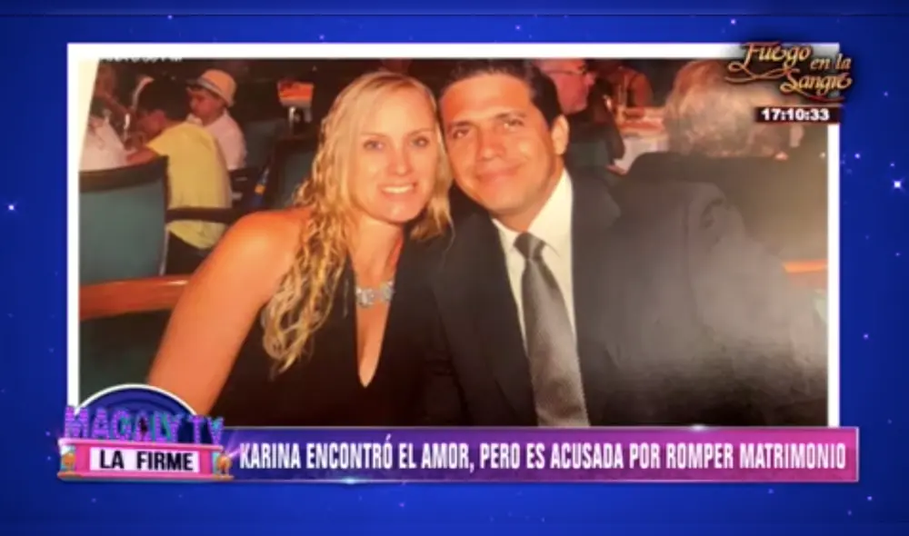 Karina Rivera encontró el amor en una persona casada. Foto: captura ATV