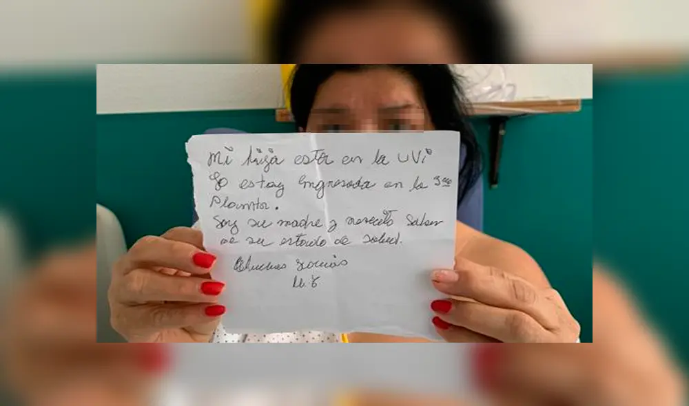 La mujer utilizó este cartel para poder encontrar a su hija. Foto: ABC