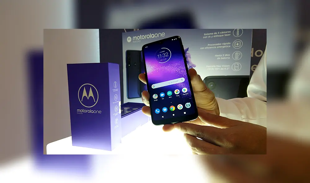 Lanzamiento oficial del Motorola One Macro en Peru. Lanzamiento oficial del Motorola One Macro en Peru.