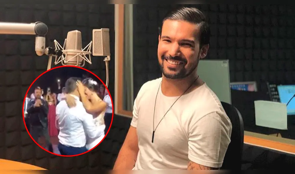 Ezio Oliva sorprende a novia en plena boda