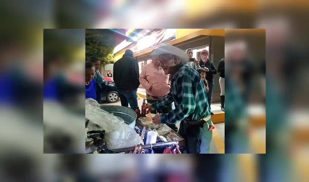 En Facebook, un anciano obtuvo la ayuda de un joven al difundir su caso y logró vender toda su mercancía.