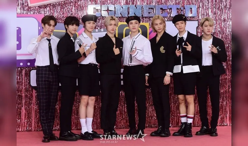 Stray Kids en la alfombra roja del Dream Concert 2020. Foto: Starnews