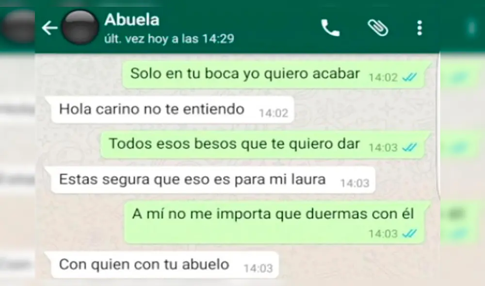 WhatsApp: Hizo cruel broma a su abuela y esto le contestaron [FOTOS]