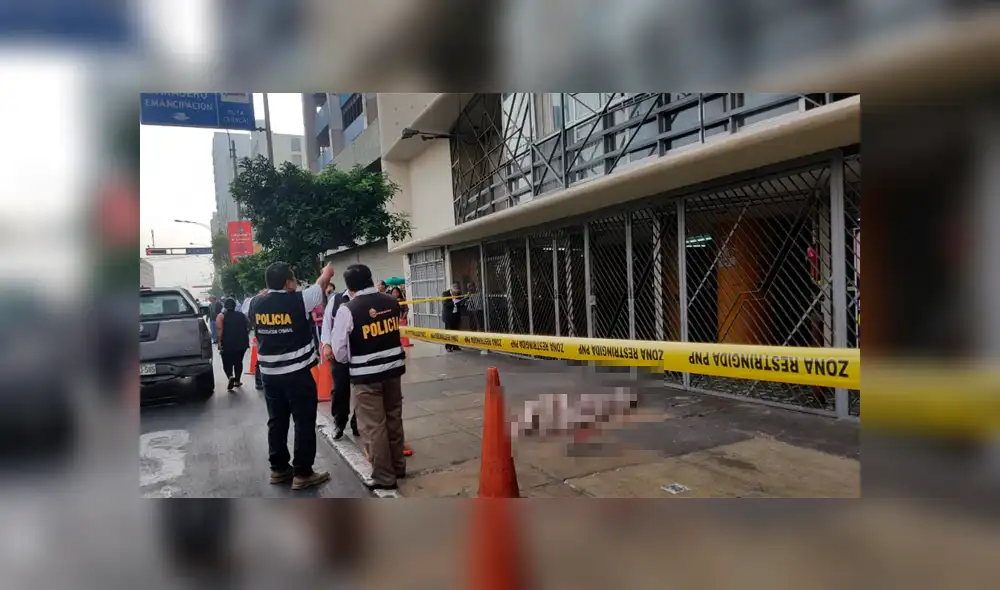 Cercado de Lima: Un hombre se suicida arrojándose desde un edificio de la Av. Tacna 