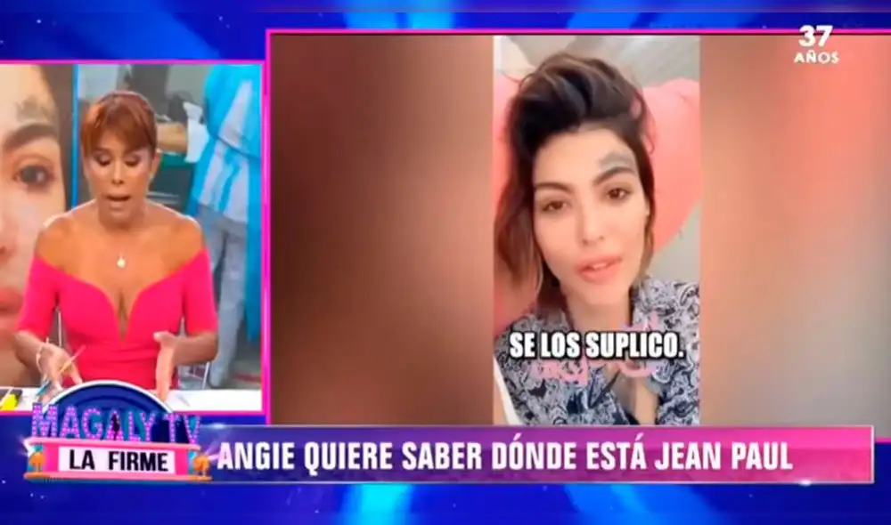 Angie Jibaja pide a Jean Paul Santa María hablar con sus hijos tras intento de feminicidio. Foto: Captura Angie Jibaja pide a Jean Paul Santa María hablar con sus hijos tras intento de feminicidio. Foto: Captura