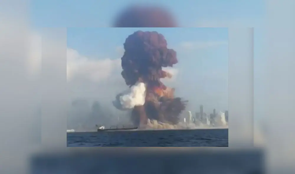 Explosión en Beirut fue provocada por el nitrato de amonio. Captura de video: BBC.