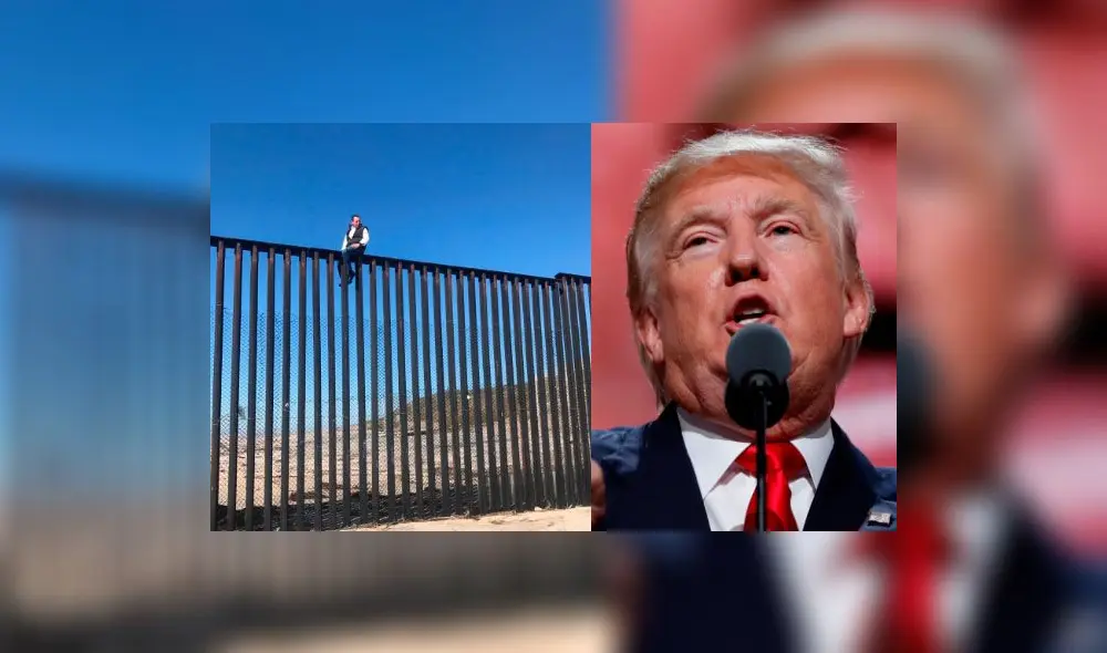 Twitter: diputado mexicano escala muro en frontera y desafía a Donald Trump