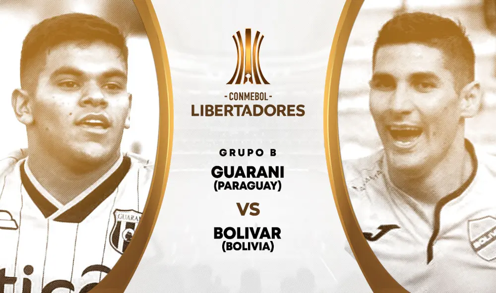 Guaraní vs. Bolívar EN VIVO por el Grupo B de la Copa Libertadores en Paraguay. Foto: Diseño GLR Guaraní vs. Bolívar EN VIVO por el Grupo B de la Copa Libertadores en Paraguay. Foto: Diseño GLR
