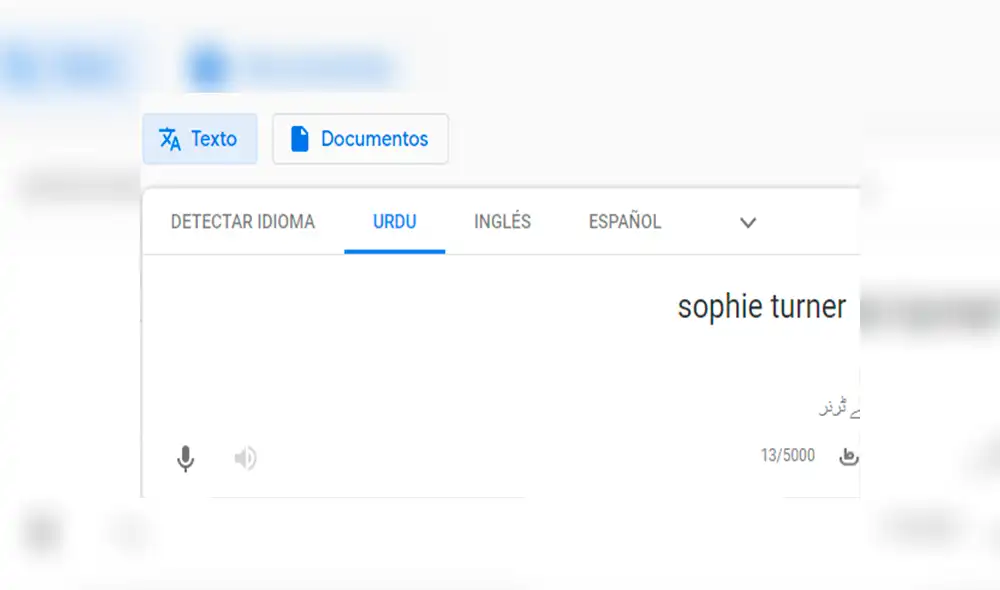 Google Translate: fanático escribe 'Sophie Turner' y el curioso resultado sorprende a miles [FOTOS]