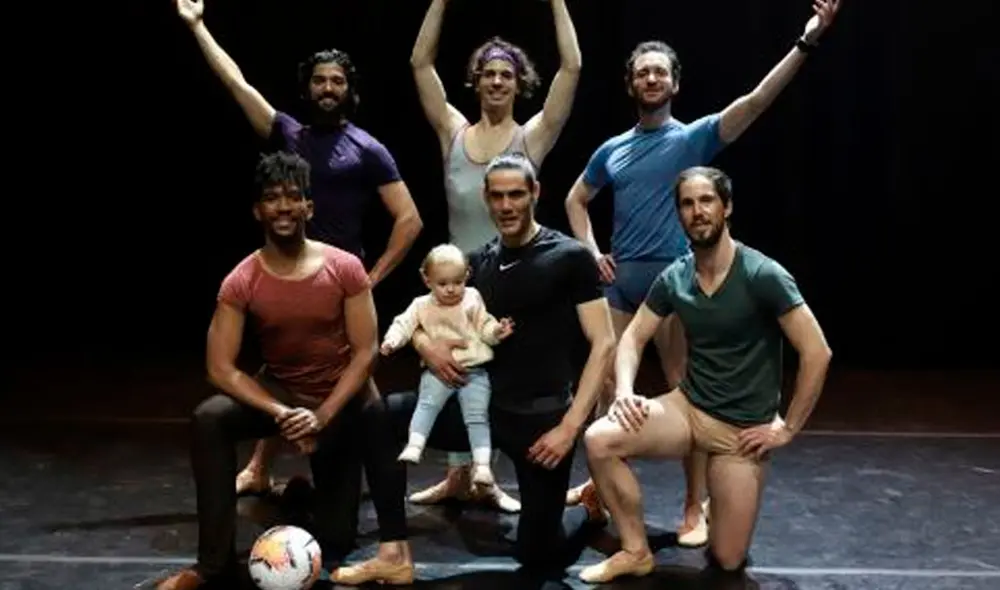 Edison Cavani grabó un spot para promocionar el ballet en Uruguay. Foto: AFP