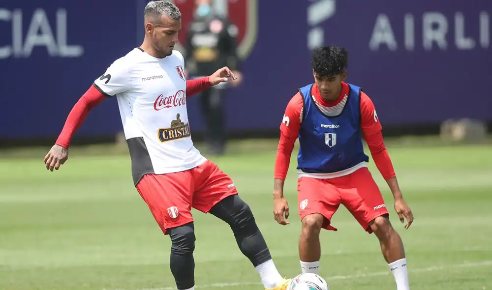 Miguel Trauco viene entrenando con sus compañeros de la selección peruana. Foto: FPF Miguel Trauco viene entrenando con sus compañeros de la selección peruana. Foto: FPF