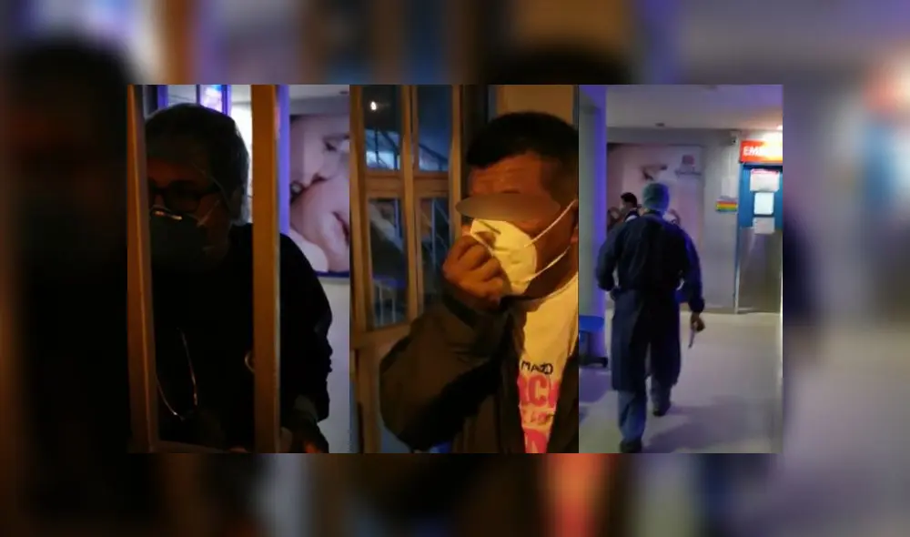 En el video grabado por el hijo del paciente se observa que el doctor no le responde a las interrogantes. (Foto: Composición con capturas de video)