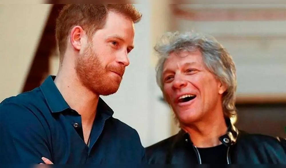 El príncipe Harry y Bon Jovi. Foto: Instagram El príncipe Harry y Bon Jovi. Foto: Instagram
