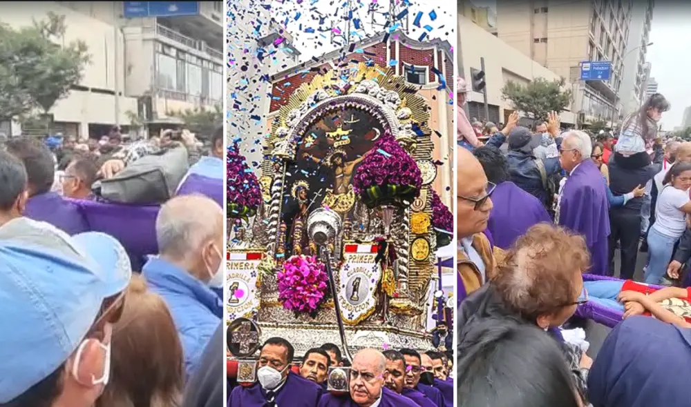 Señor de los Milagros dos personas se desmayan durante procesión y misa de despedida del Cristo Moreno Iglesia Lasa Nazarenas. Foto: composición LR/capturas de YouTube/Nazarenas TV Señor de los Milagros dos personas se desmayan durante procesión y misa de despedida del Cristo Moreno Iglesia Lasa Nazarenas. Foto: composición LR/capturas de YouTube/Nazarenas TV
