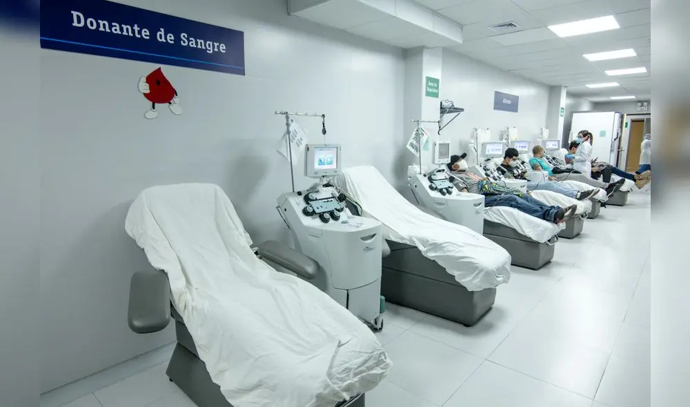 Camillas vacías del Banco de Sangre de INEN esperan donantes voluntarios. Crédito: John Reyes