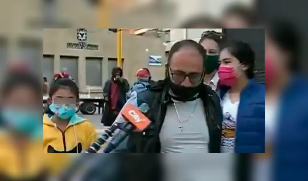 Padre de familia justificó salida con sus hijas durante la cuarentena por el coronavirus. Foto: Captura
