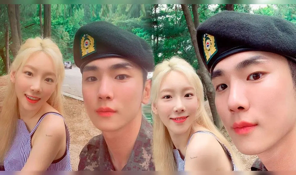 Instagram: Taeyeon y Key en el Ejército