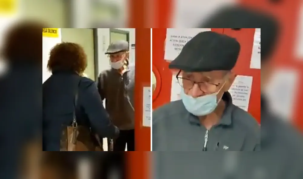 El anciano volvió a ver a su familia en un emotivo reencuentro a su salida del hospital. (Foto: captura) El anciano volvió a ver a su familia en un emotivo reencuentro a su salida del hospital. (Foto: captura)