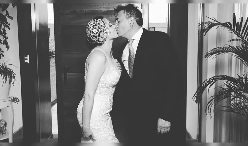 Lesly Castillo y el pomposo vestido que ostentó en su boda