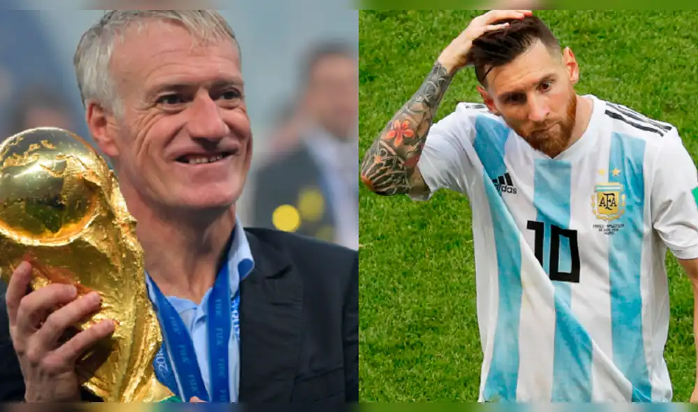 Rusia 2018: Deschamps se acordó de Lionel Messi luego de ganar el Mundial Rusia 2018: Deschamps se acordó de Lionel Messi luego de ganar el Mundial