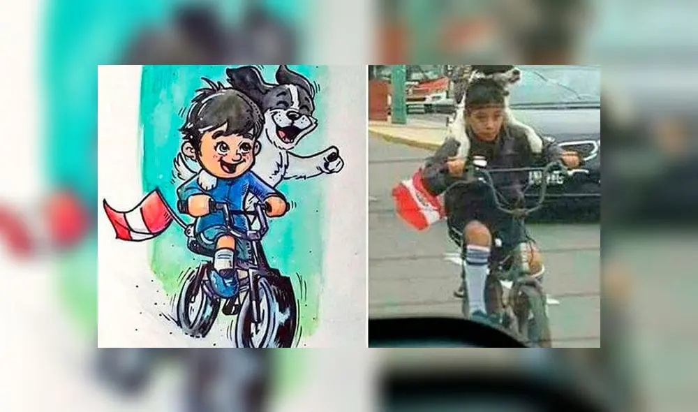 La fotografía de Daniel y 'Blanquita' se hizo viral en 2017. Foto: captura