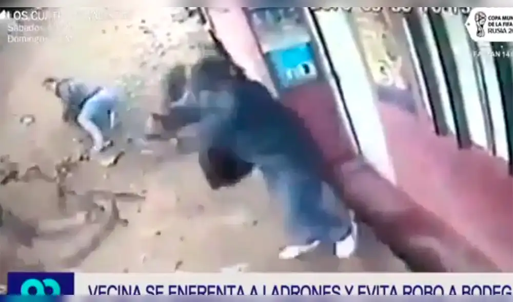Intentaron robar bodega en Ventanilla, pero vecina los espantó a palazos [VIDEO]