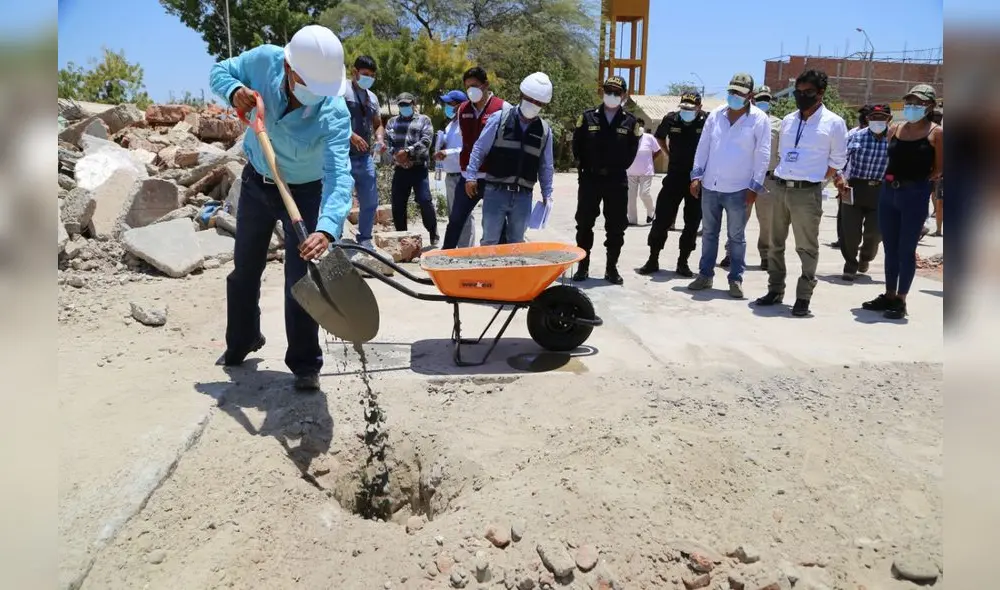 Inician construcción de colegio César Vallejo. (Foto. Municipalidad de Piura)