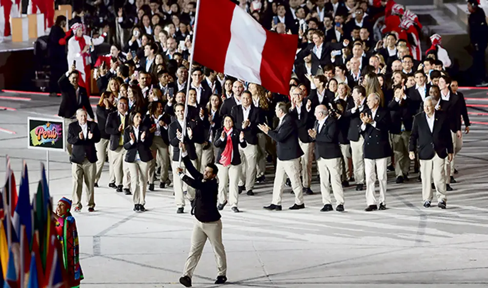 Orgullo. El paso de nuestros deportistas en la inauguración de los Juegos.