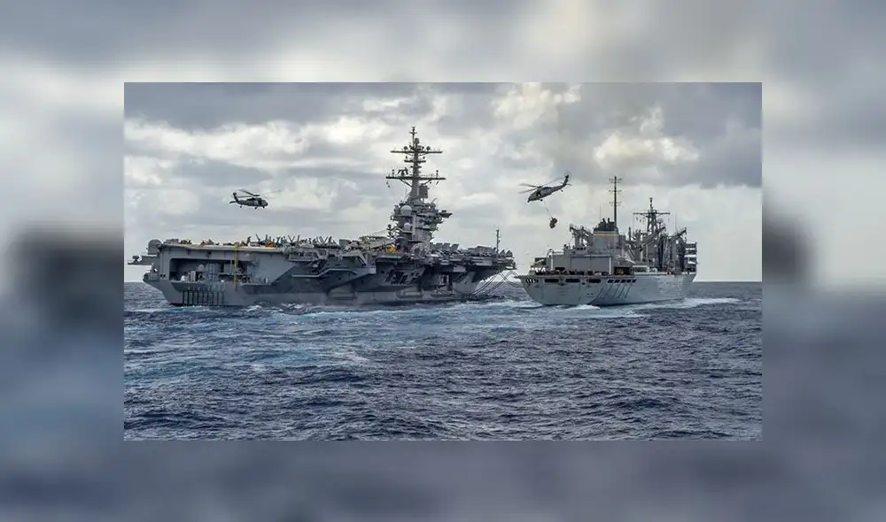 Irán amenaza con hundir portaaviones de EE. UU. con sus "armas secretas"