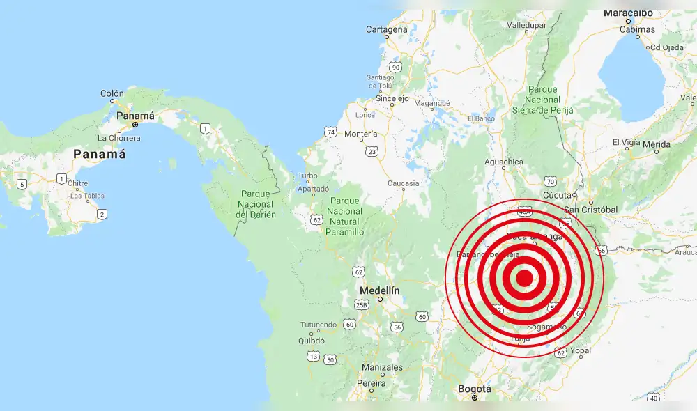 Fuerte sismo sacudió varias regiones de Colombia