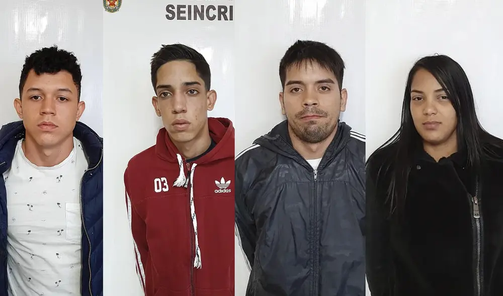 Extranjeros fueron detenidos acusados de asaltos y robos. Si los reconoce hacer la denuncia en la comisaría de Miraflores. Foto: PNP Extranjeros fueron detenidos acusados de asaltos y robos. Si los reconoce hacer la denuncia en la comisaría de Miraflores. Foto: PNP