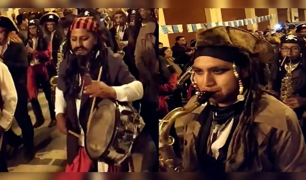Facebook: Músicos de Puno sorprendieron con disfraz de piratas en Halloween.