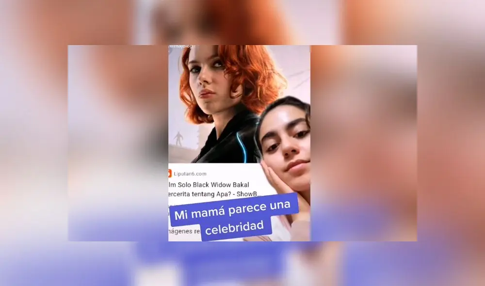 Desliza las imágenes para ver el increíble parecido que tiene una madre de familia con la actriz Scarlett Johansson. Foto: María José LG/TikTok Desliza las imágenes para ver el increíble parecido que tiene una madre de familia con la actriz Scarlett Johansson. Foto: María José LG/TikTok