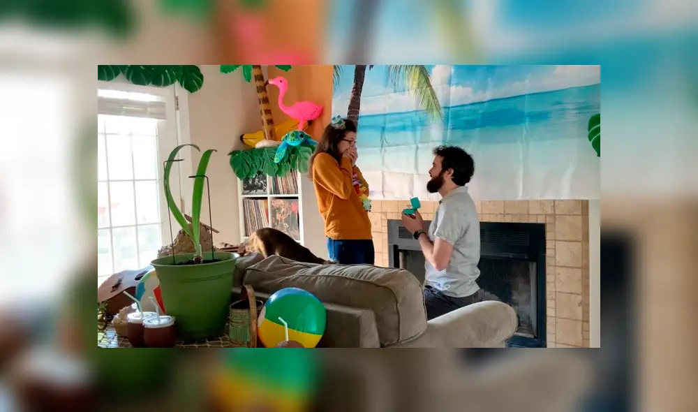 Desliza las imágenes para apreciar los escenarios que recreó un joven en su casa para sorprender a su novia.