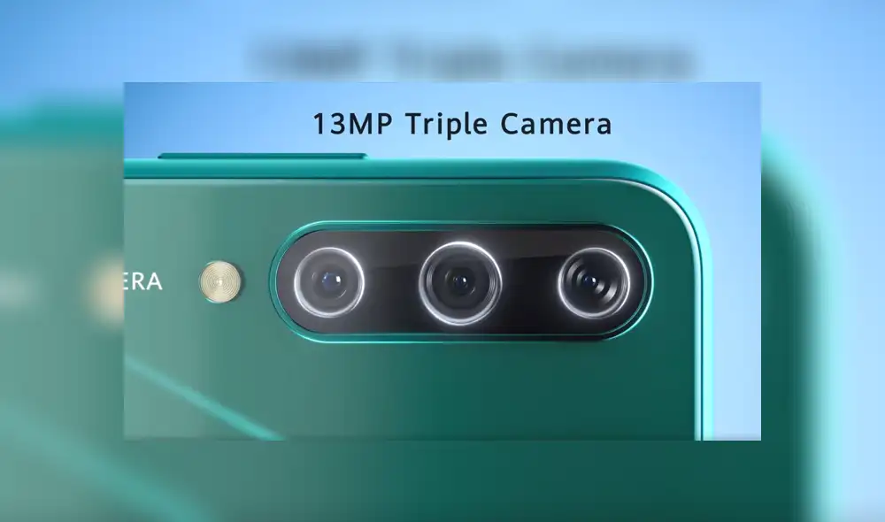 El Huawei Y6p integra un sistema de triple cámara trasera de 13 MP + 5 MP + 2 MP.