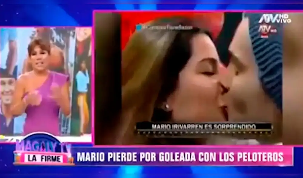 Magaly Medina recuerda a Mario Irivarren que exparejas siempre se van con futbolistas. Foto: Captura Magaly Medina recuerda a Mario Irivarren que exparejas siempre se van con futbolistas. Foto: Captura