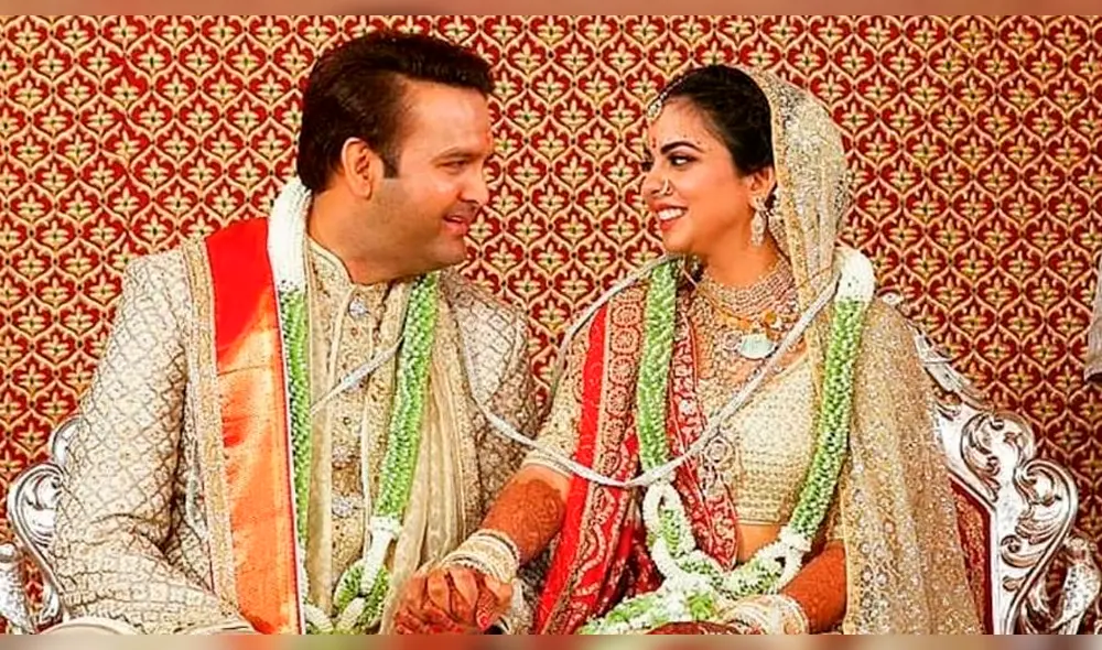 Hija del hombre más rico de la India gasta 100 millones de dólares en su boda 