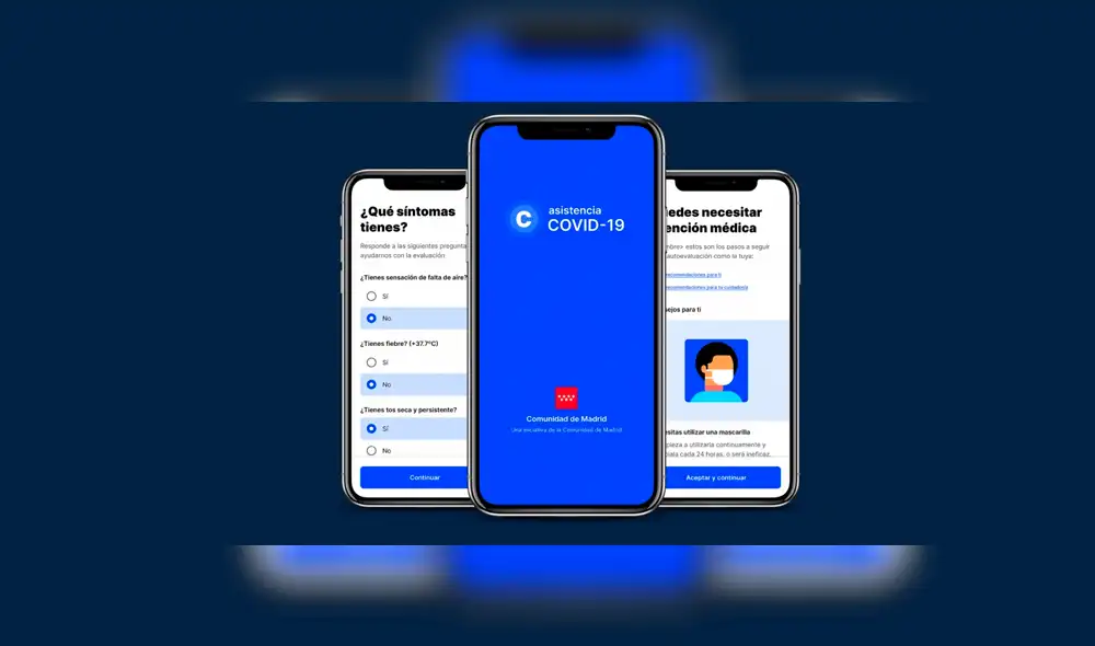 Aplicación de rastreo COVID-19 lanzada por el gobierno de Madrid. | Foto: Comunidad de Madrid