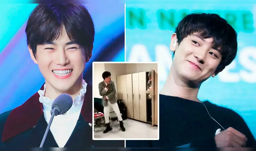 Suho no esperaba ver a Chanyeol en uno de los armarios de su camerino