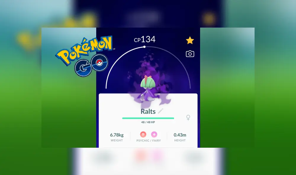 Ralts aparece en su variante de pokémon oscuro a Pokémon GO Ralts aparece en su variante de pokémon oscuro a Pokémon GO