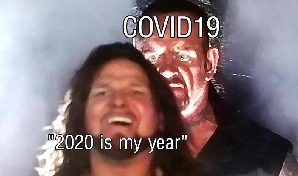 The Undertaker y AJ Styles son protagonistas de los divertidos memes de la primera parte de WWE WrestleMania 36. | Foto: Facebook