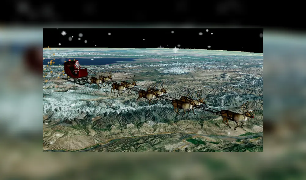Navidad: Mira en vivo todo el recorrido que está haciendo Papá Noel