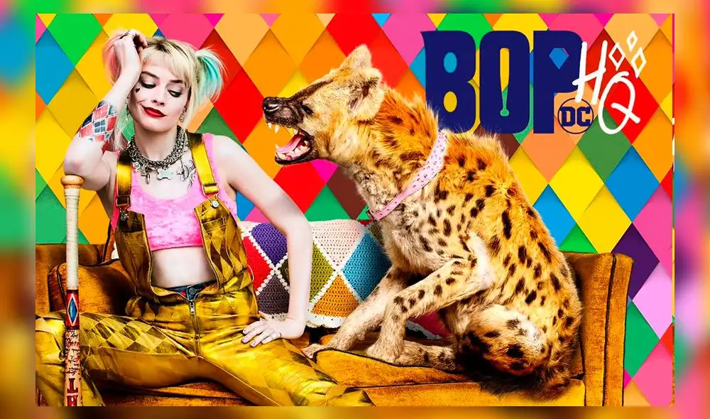 Una de las hienas de Harley Quinn es la protagonista de los pósters. Una de las hienas de Harley Quinn es la protagonista de los pósters.