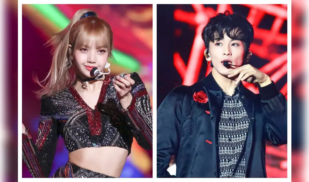 Lisa de BLACKPINK y Mark de NCT. Lisa de BLACKPINK y Mark de NCT.