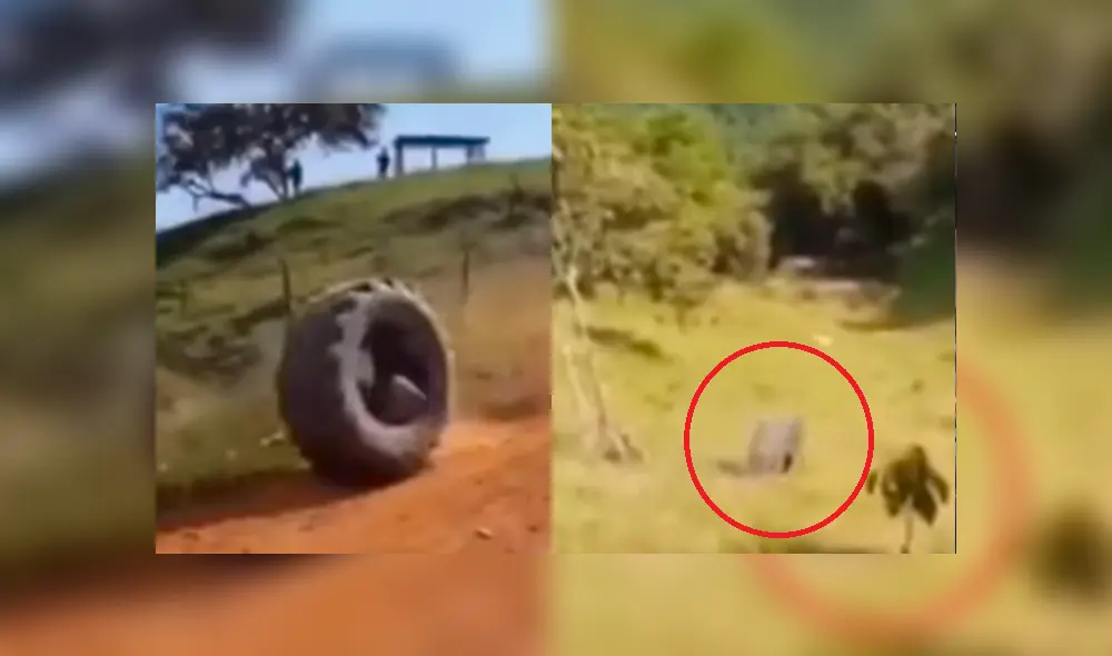 Facebook: joven hizo reto extremo en una llanta y casi pierde la vida [VIDEO]