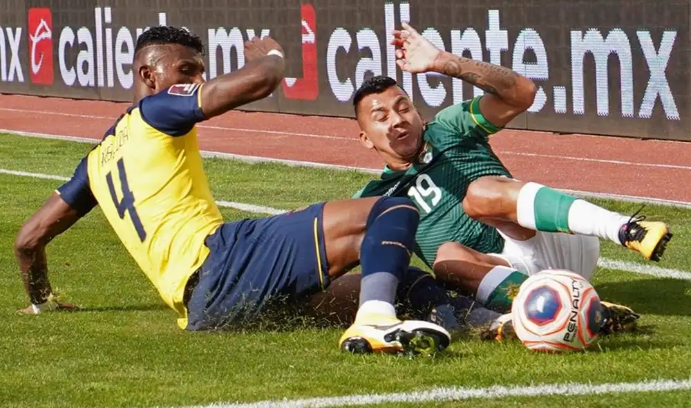 Bolivia y Ecuador empatan 1-1 en La Paz por las Eliminatorias Qatar 2022. Foto: EFE