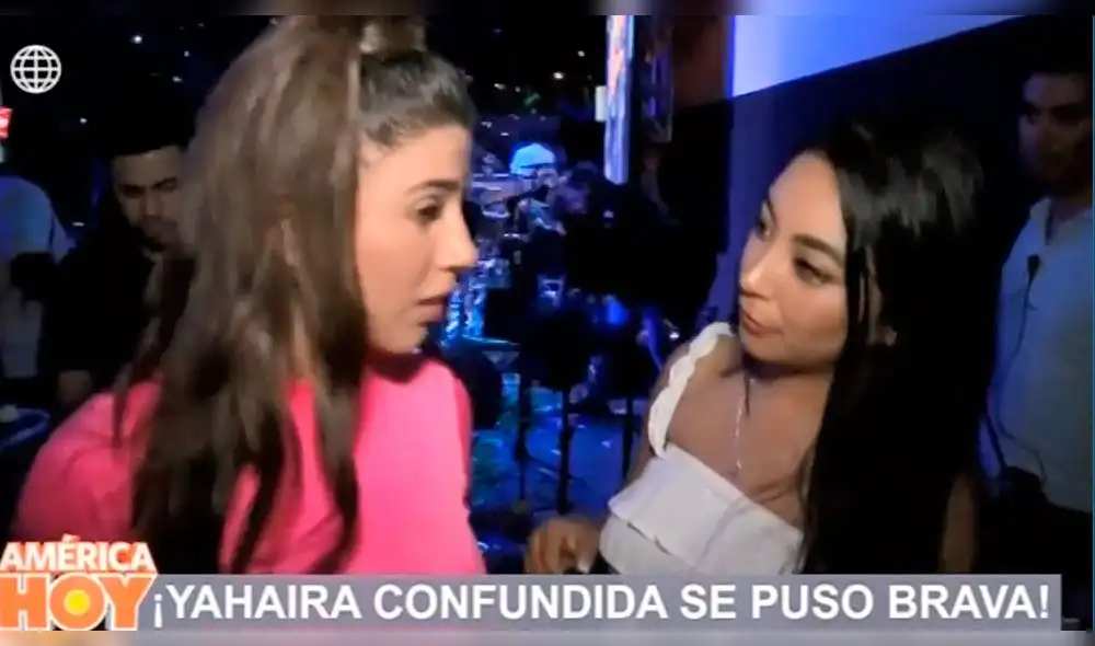 Yahaira Plasencia y reportera del programa América Hoy
