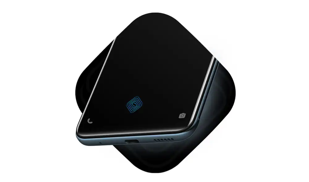 Sensor de huellas en pantalla. | Foto: Vivo