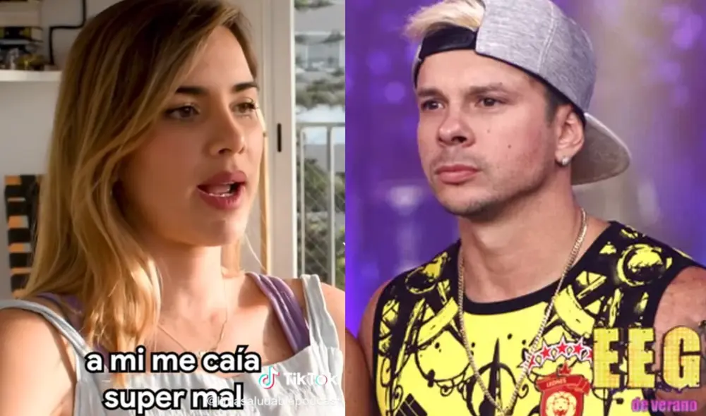 Korina Rivadeneira conoció a Mario Hart en "Esto es guerra". Foto: composición LR/ captura de Tiktok/ captura de América TV Korina Rivadeneira conoció a Mario Hart en "Esto es guerra". Foto: composición LR/ captura de Tiktok/ captura de América TV