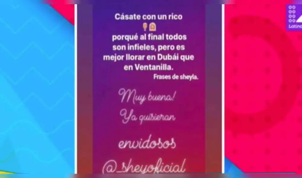 Sheyla Rojas se defendió tras ser acusada de humillar a vecinos de Ventanilla Sheyla Rojas se defendió tras ser acusada de humillar a vecinos de Ventanilla